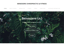 Tablet Screenshot of benesserechiropractic.com